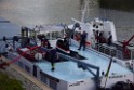 Havarie Wassereinbruch Motorraum beim Schiff Koeln Niehl Niehler Hafen P153